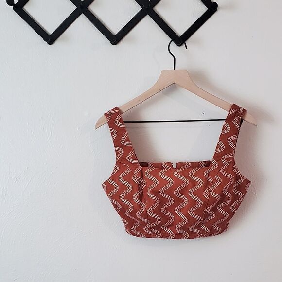 The Ragged Priest Milk It Haze Printed Crop Top Size Medium (UK 10) NWT - Picture 9 of 13